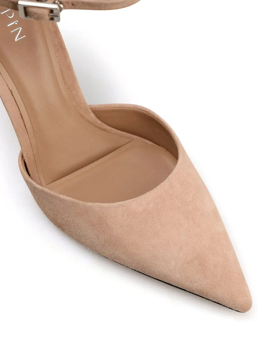 Босоножки замшевые