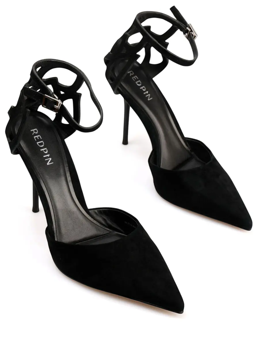 Босоножки замшевые