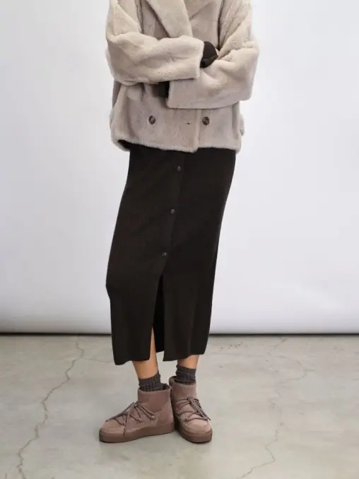 Ботинки замшевые на меху INUIKII