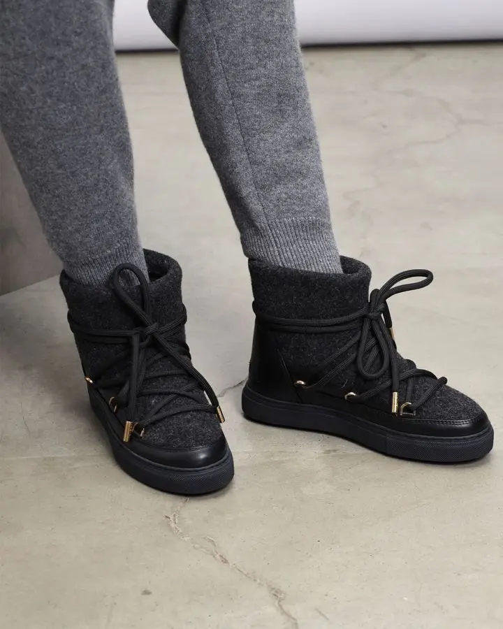 Ботинки комбинированные на меху