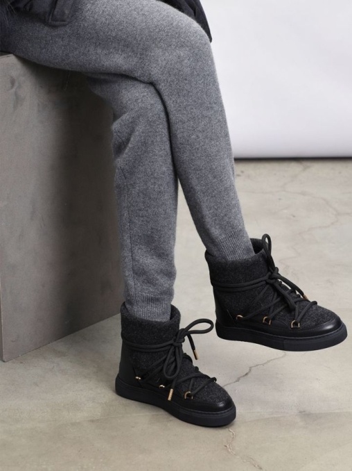 Ботинки комбинированные на меху INUIKII