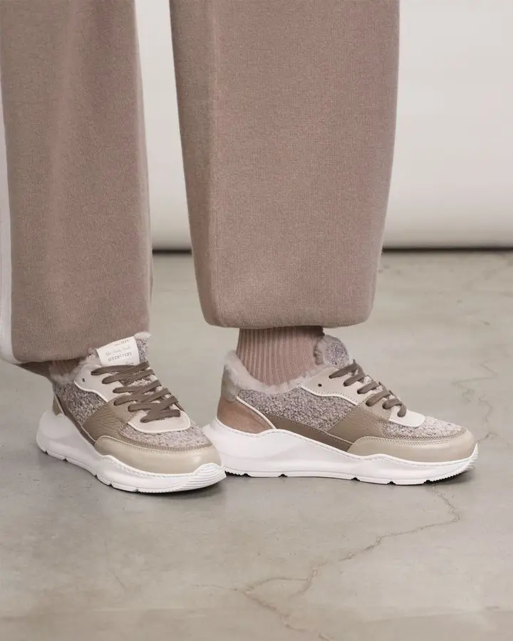 Кроссовки комбинированные на меху