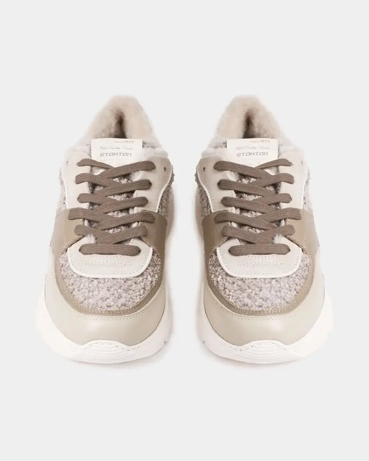 Кроссовки комбинированные на меху