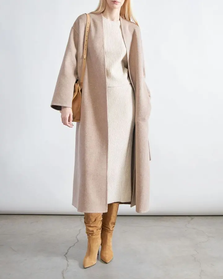 Пальто шерстяное