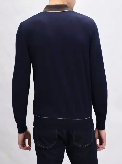Поло шерстяное BERTOLO LUXURY MENSWEAR