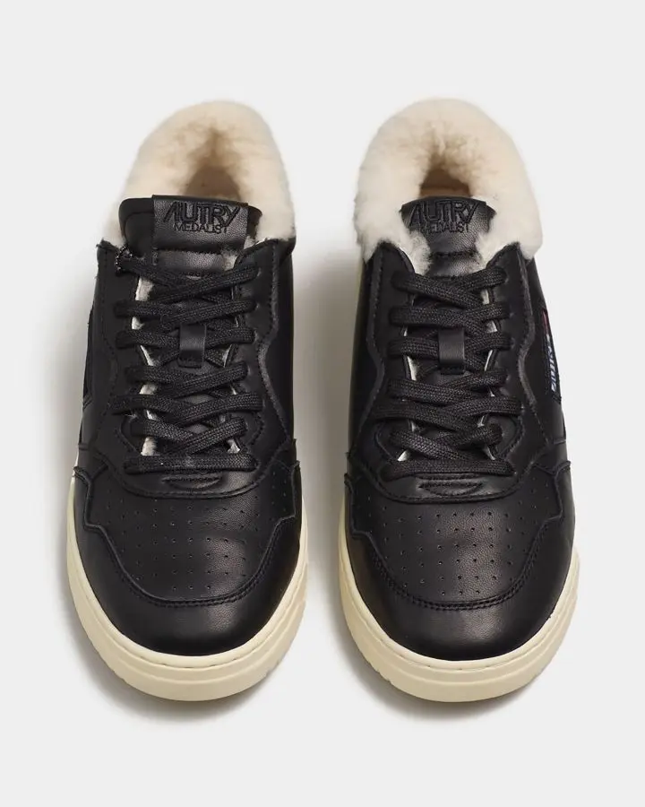 Кеды кожаные на меху