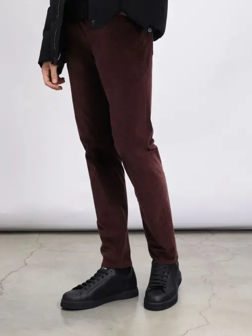 Кеды кожаные на байке Portofino DOLCE & GABBANA