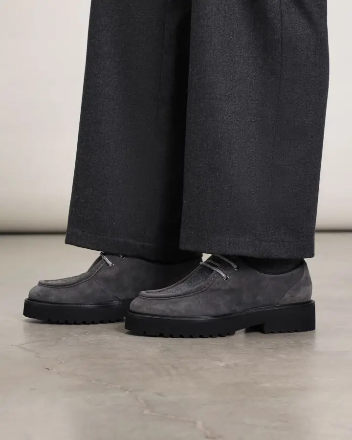 Дерби замшевые на меху