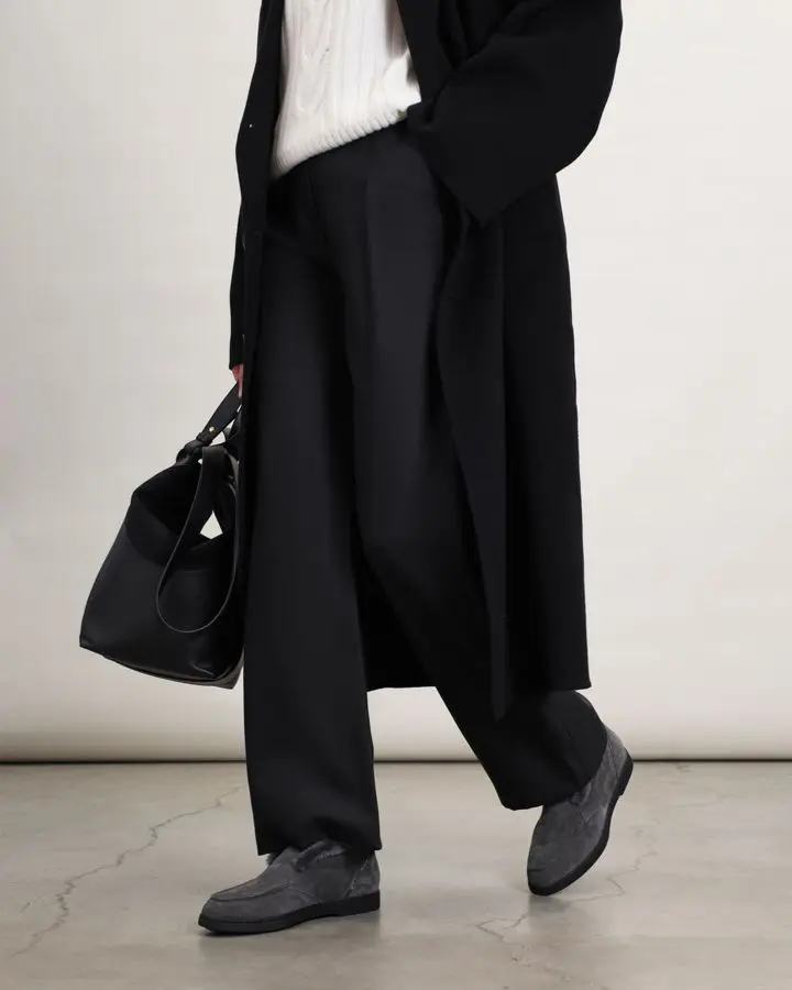 Лоферы замшевые на меху