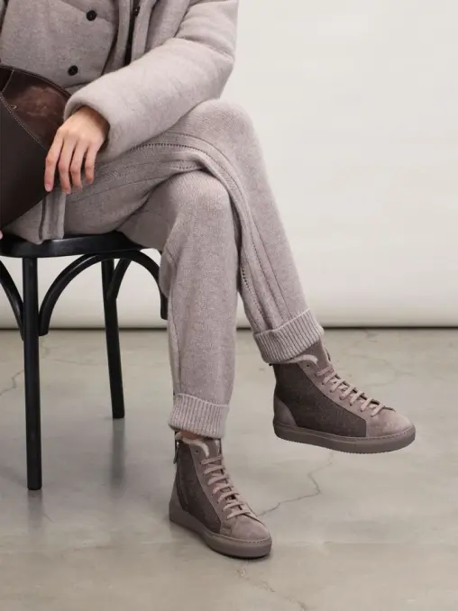 Кеды комбинированные на меху DOUCAL`S