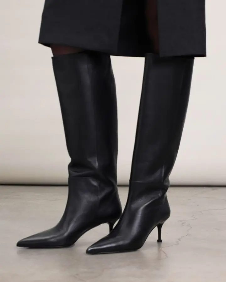 Сапоги кожаные