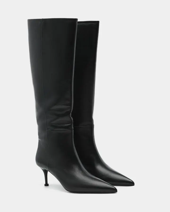 Сапоги кожаные