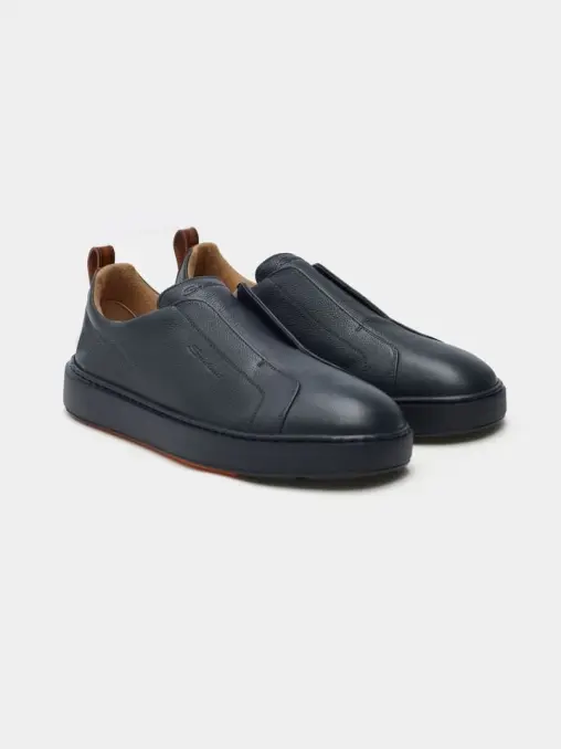 Кеды кожаные на байке SANTONI