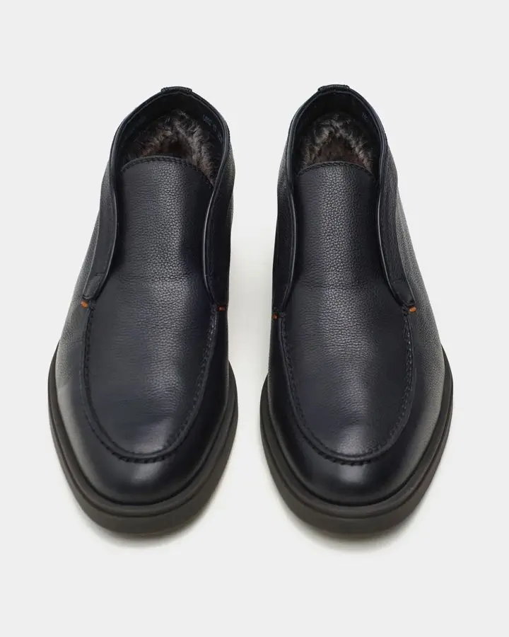 Ботинки кожаные на меху