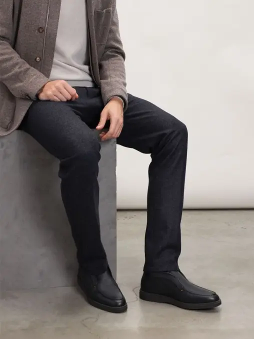 Ботинки кожаные на меху SANTONI