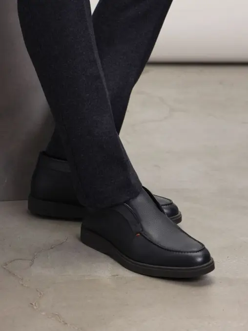 Ботинки кожаные на меху SANTONI