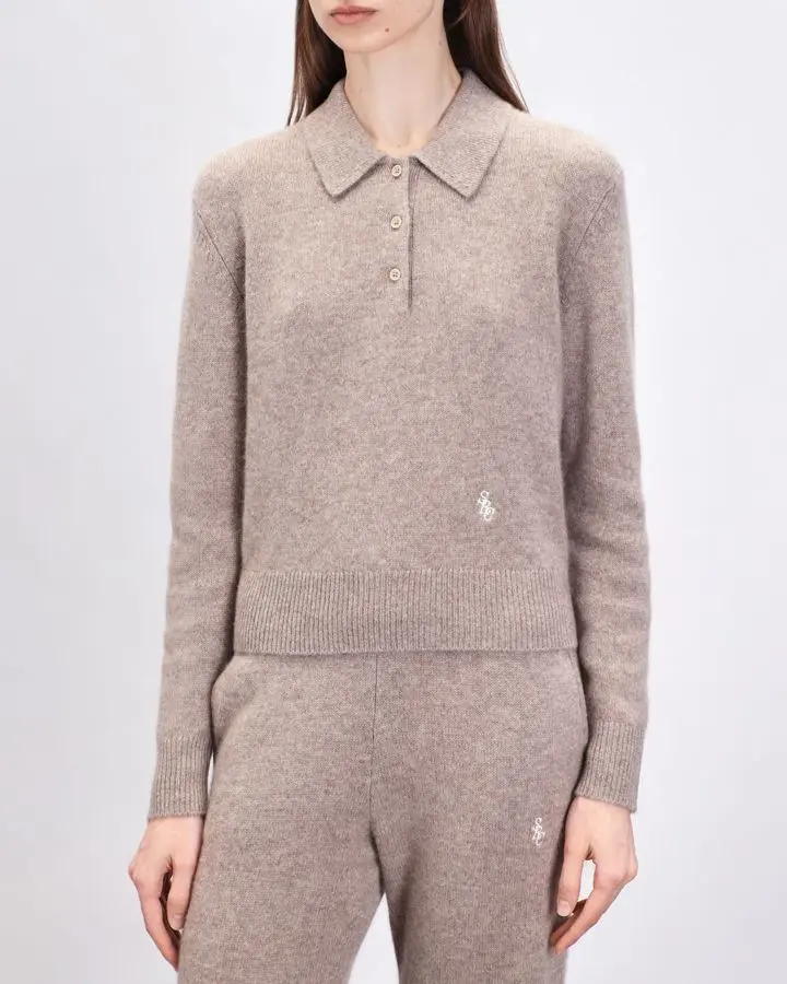Поло из кашемира и шерсти