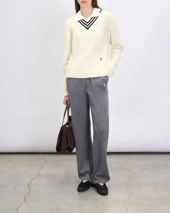 Пуловер из кашемира и шерсти