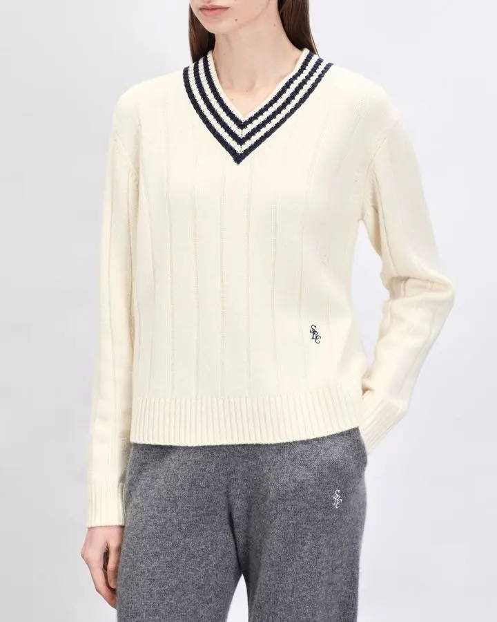 Пуловер из кашемира и шерсти