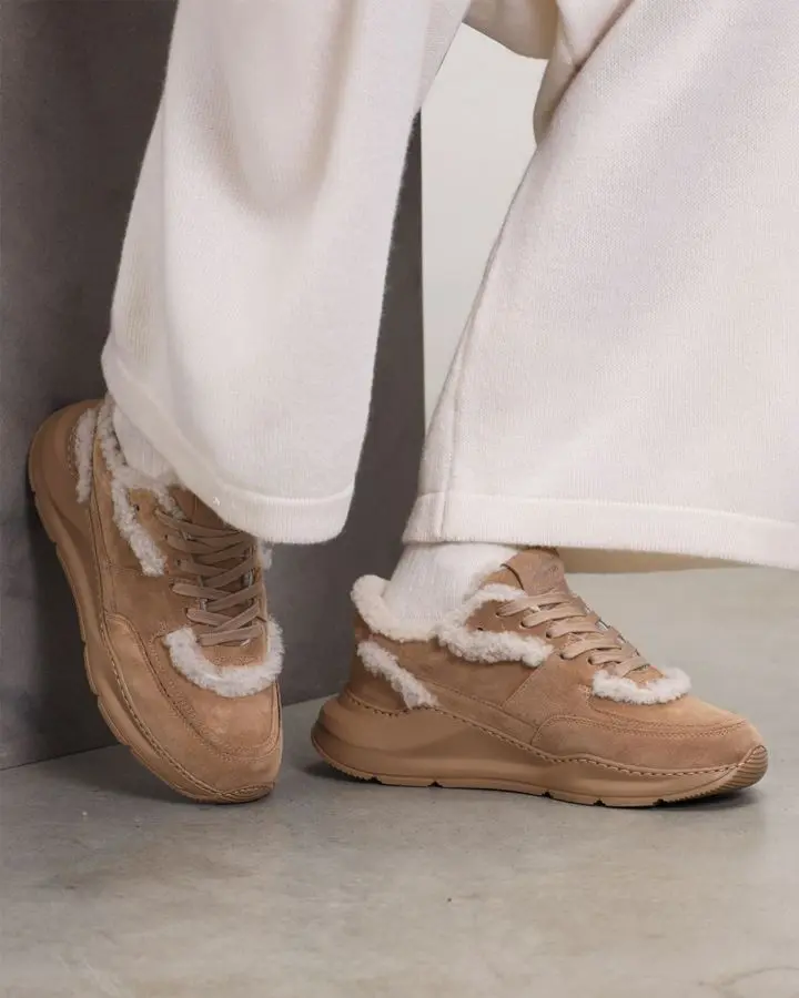 Кроссовки комбинированные на меху