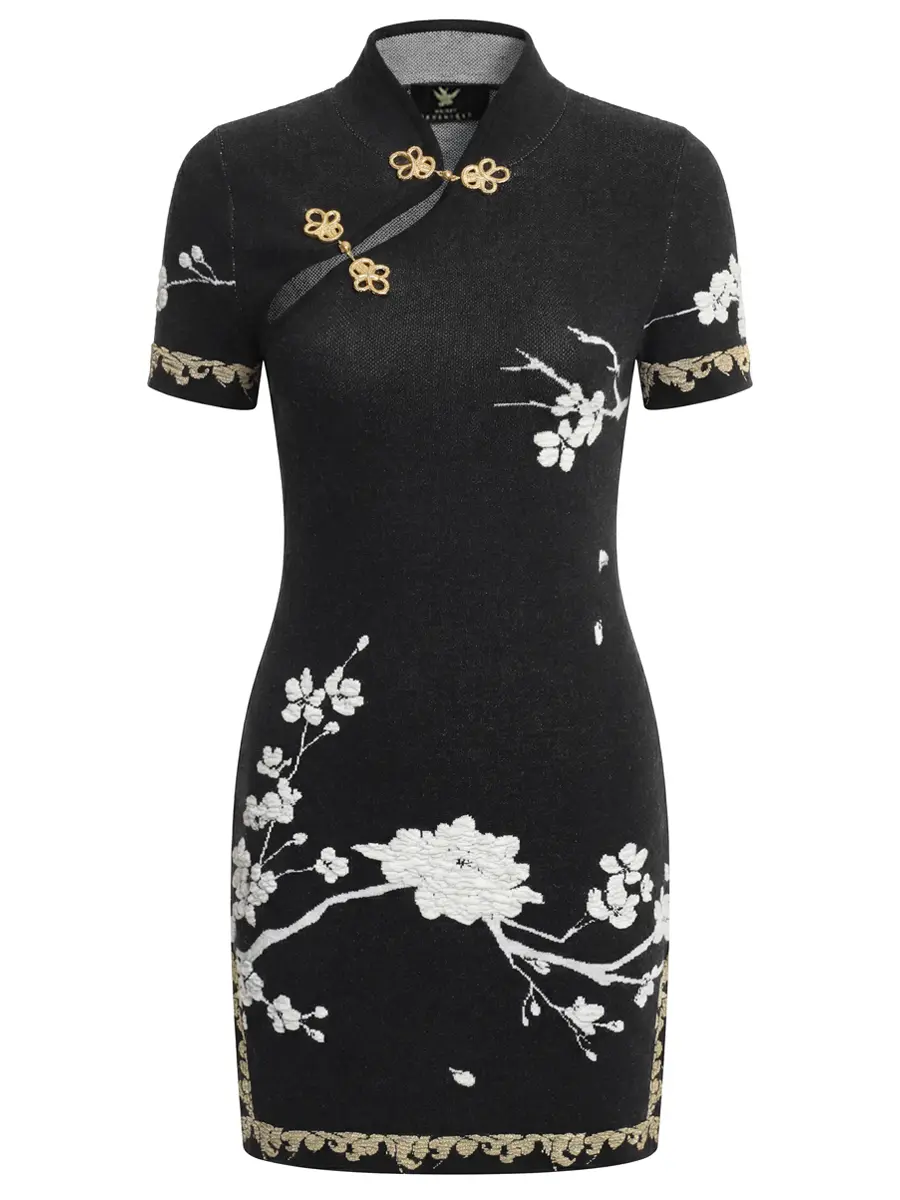 Платье жаккардовое с люрексом