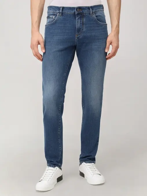 Джинсы Slim Fit хлопковые DOLCE & GABBANA