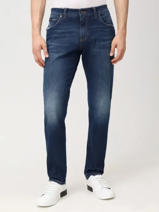 Джинсы Slim Fit хлопковые DOLCE & GABBANA