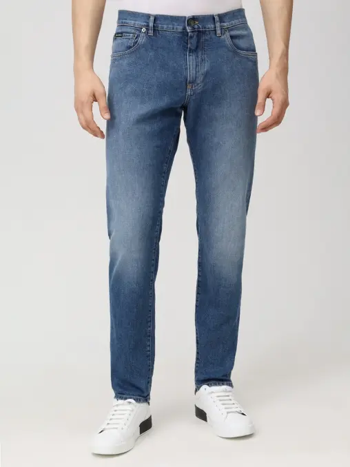 Джинсы Slim Fit хлопковые DOLCE & GABBANA