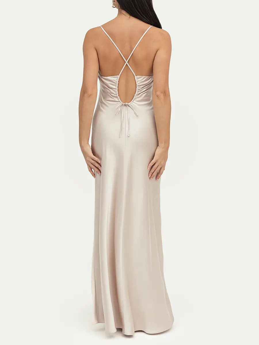 Платье однотонное