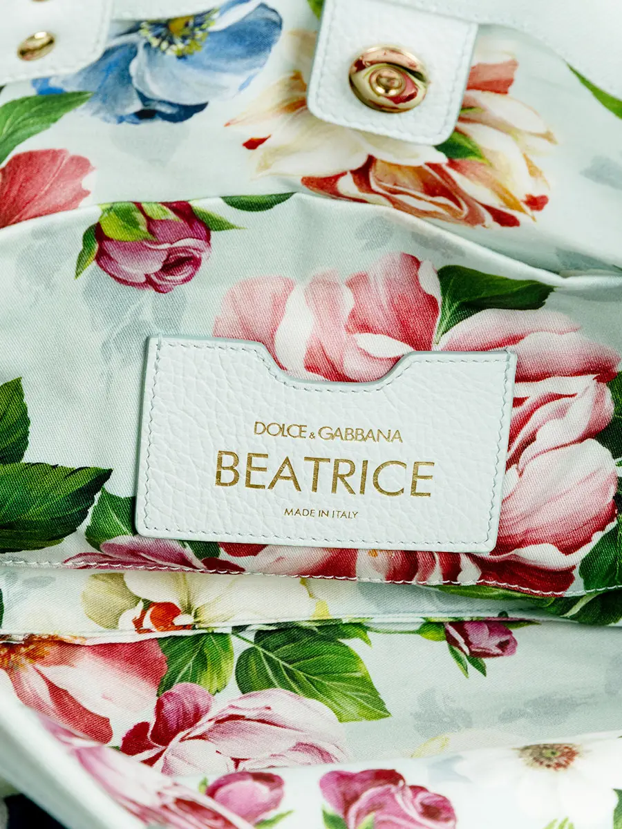 Сумка из хлопка и кожи