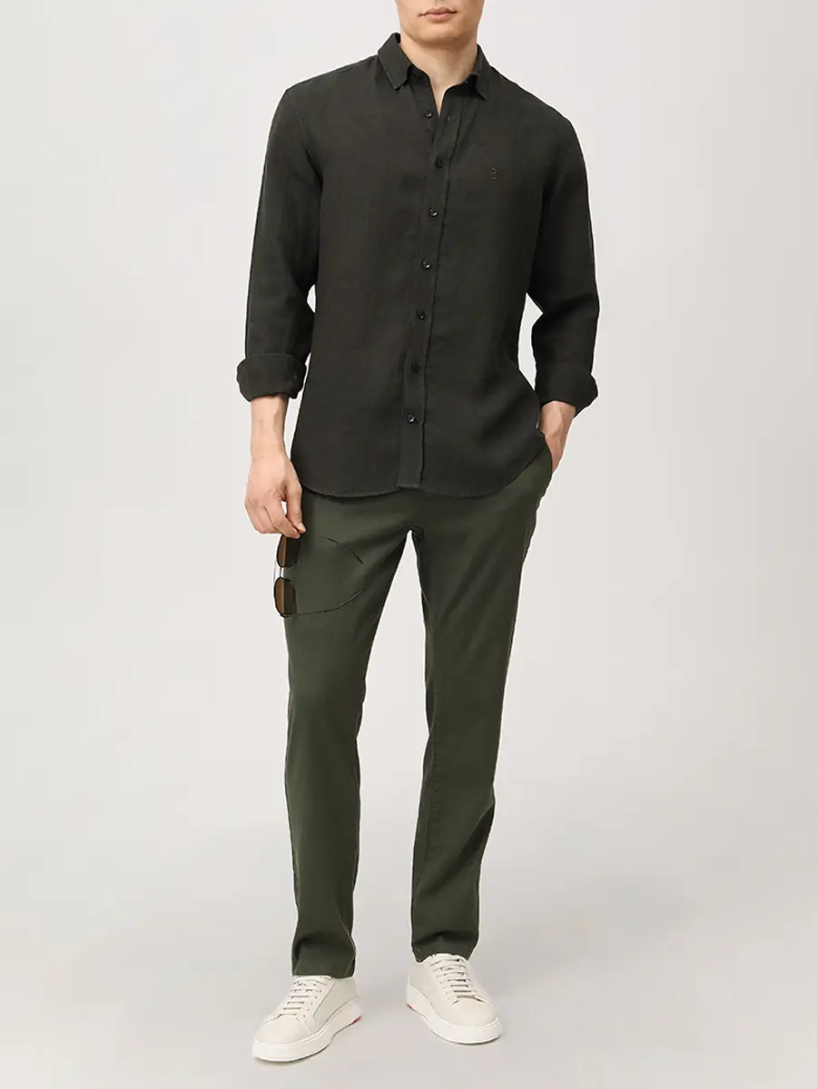 Рубашка Slim Fit льняная
