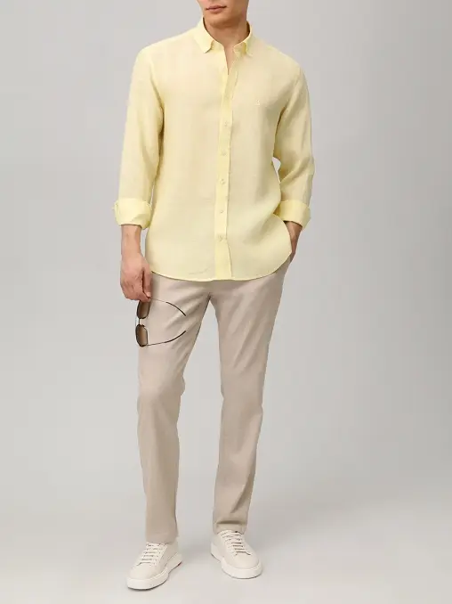 Рубашка Slim Fit льняная BOGNER