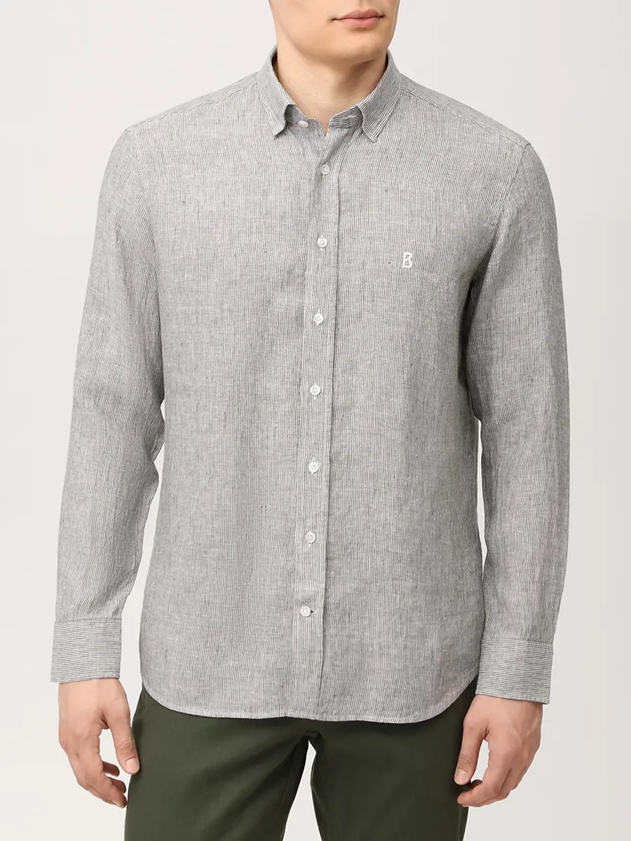 Рубашка Slim Fit льняная