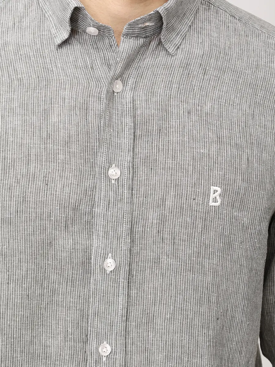 Рубашка Slim Fit льняная