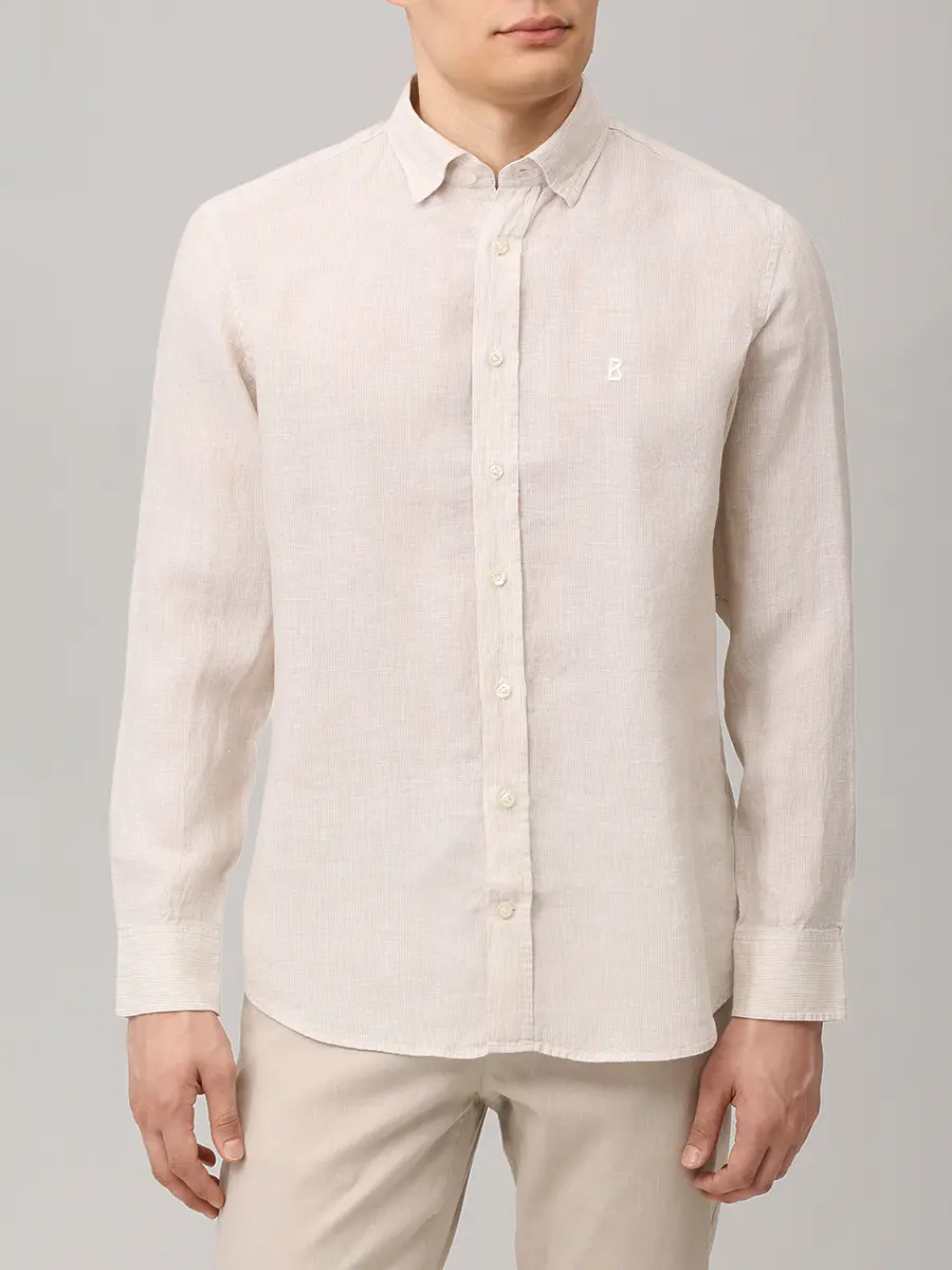 Рубашка Slim Fit льняная