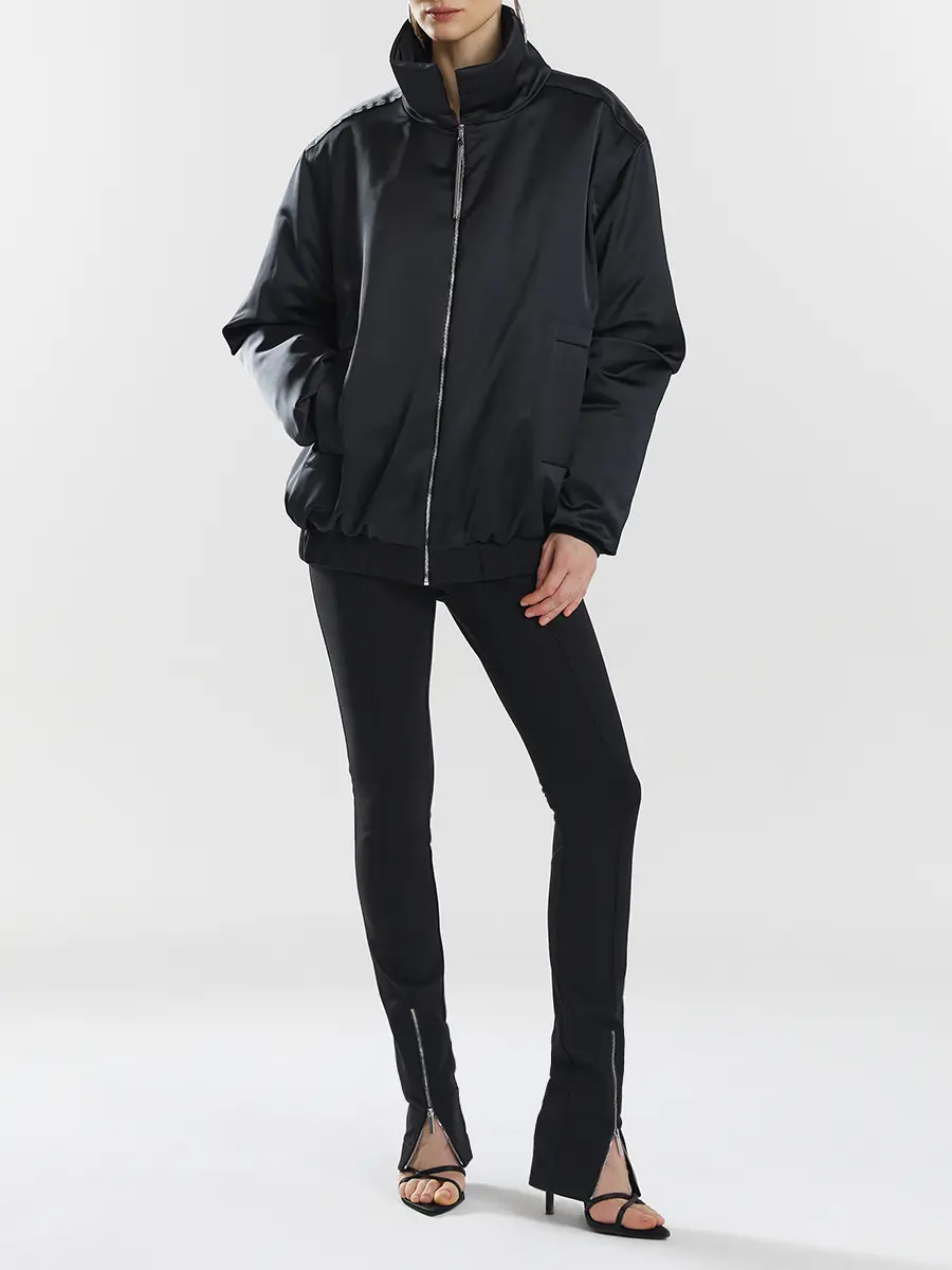 Бомбер однотонный