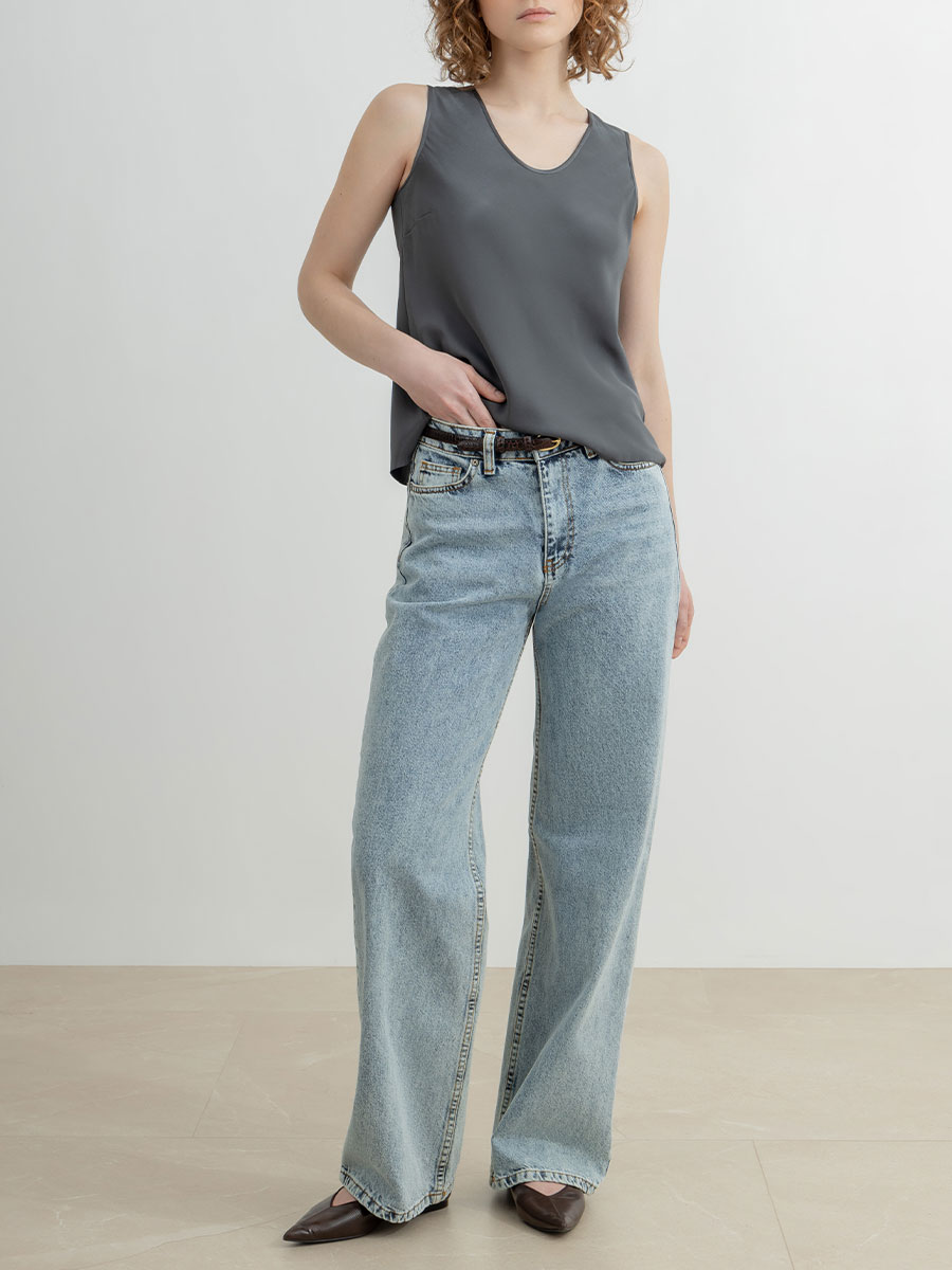 Топ шелковый