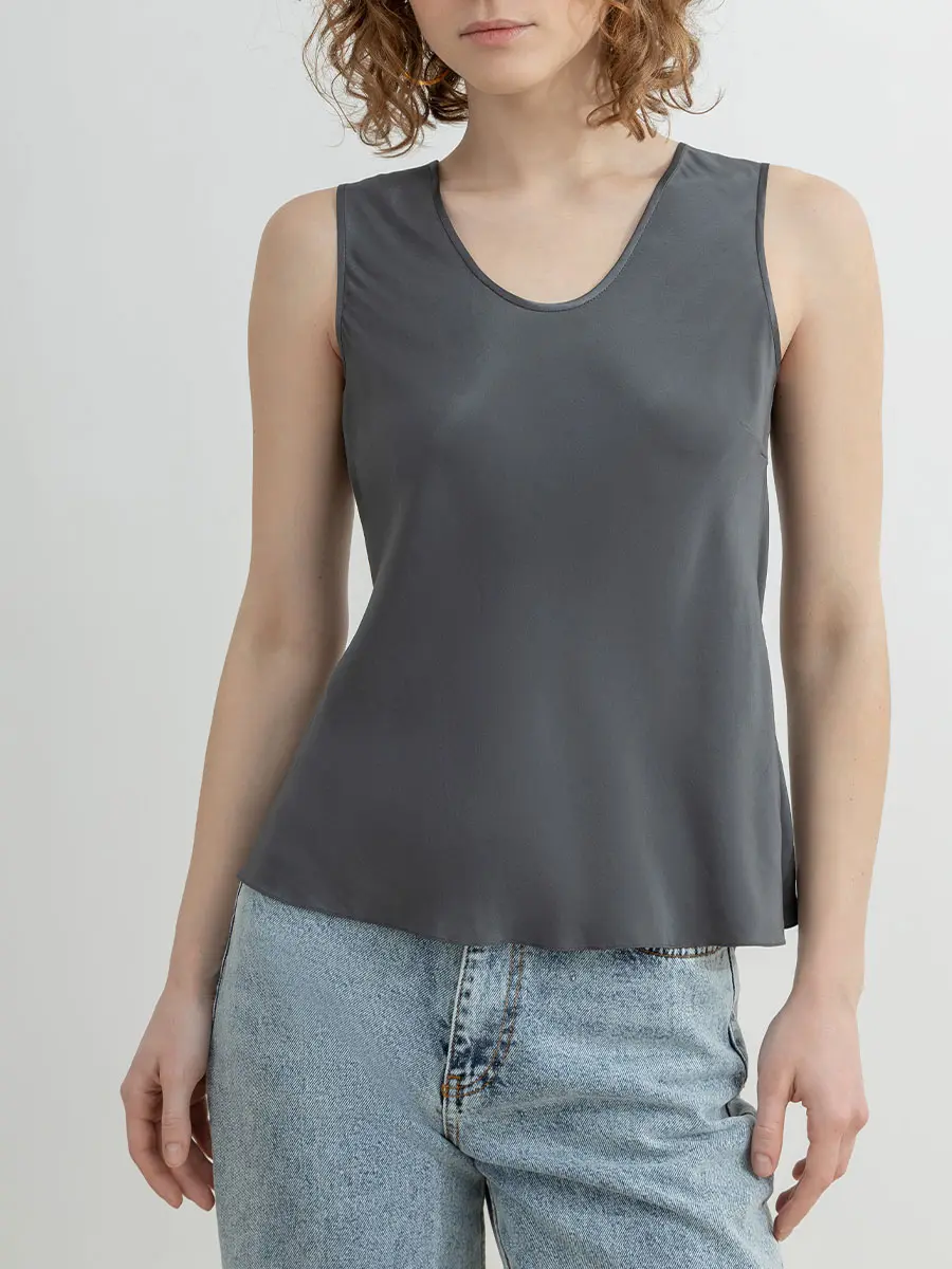 Топ шелковый