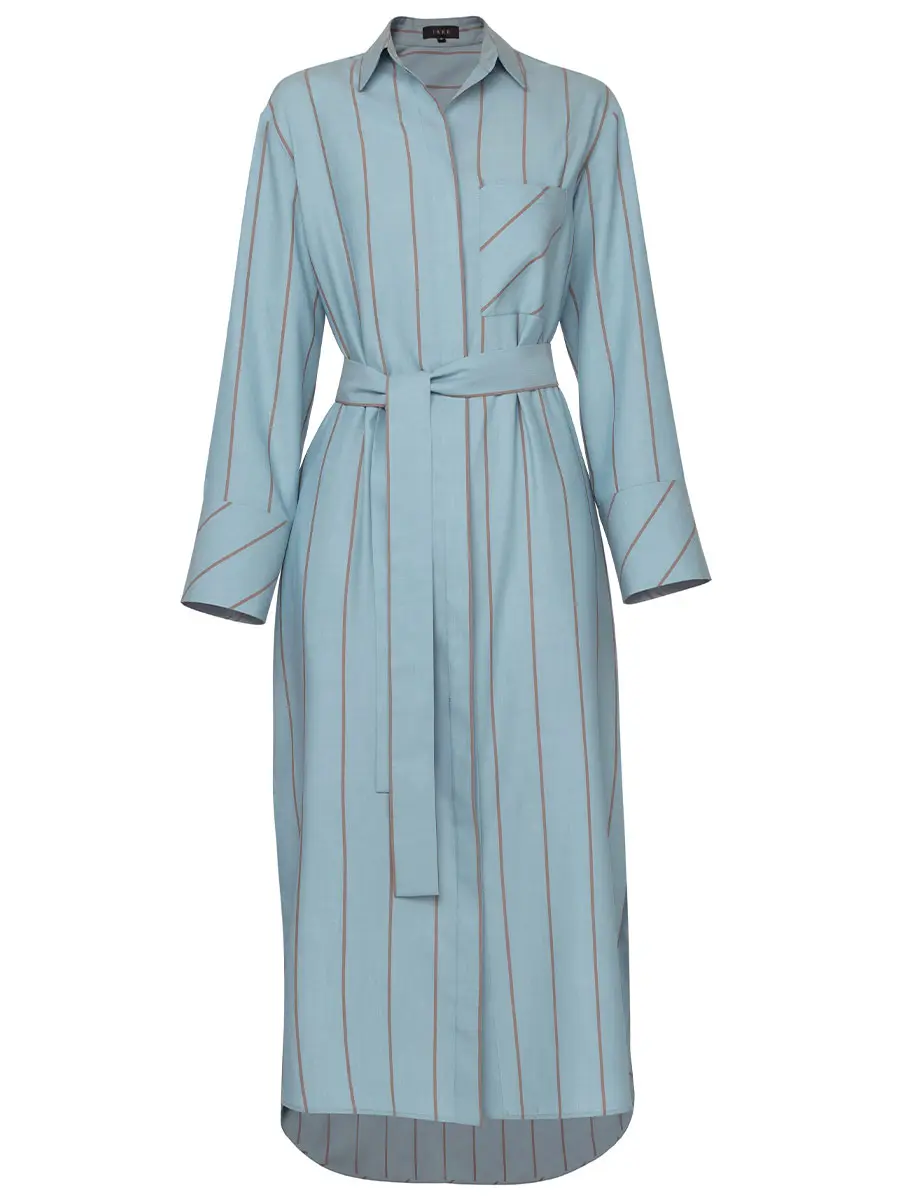 Платье-рубашка из тенселя