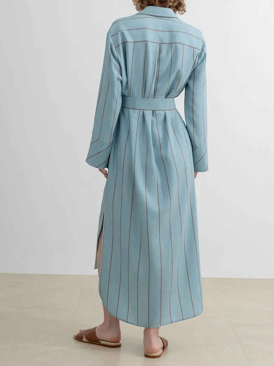 Платье-рубашка из тенселя