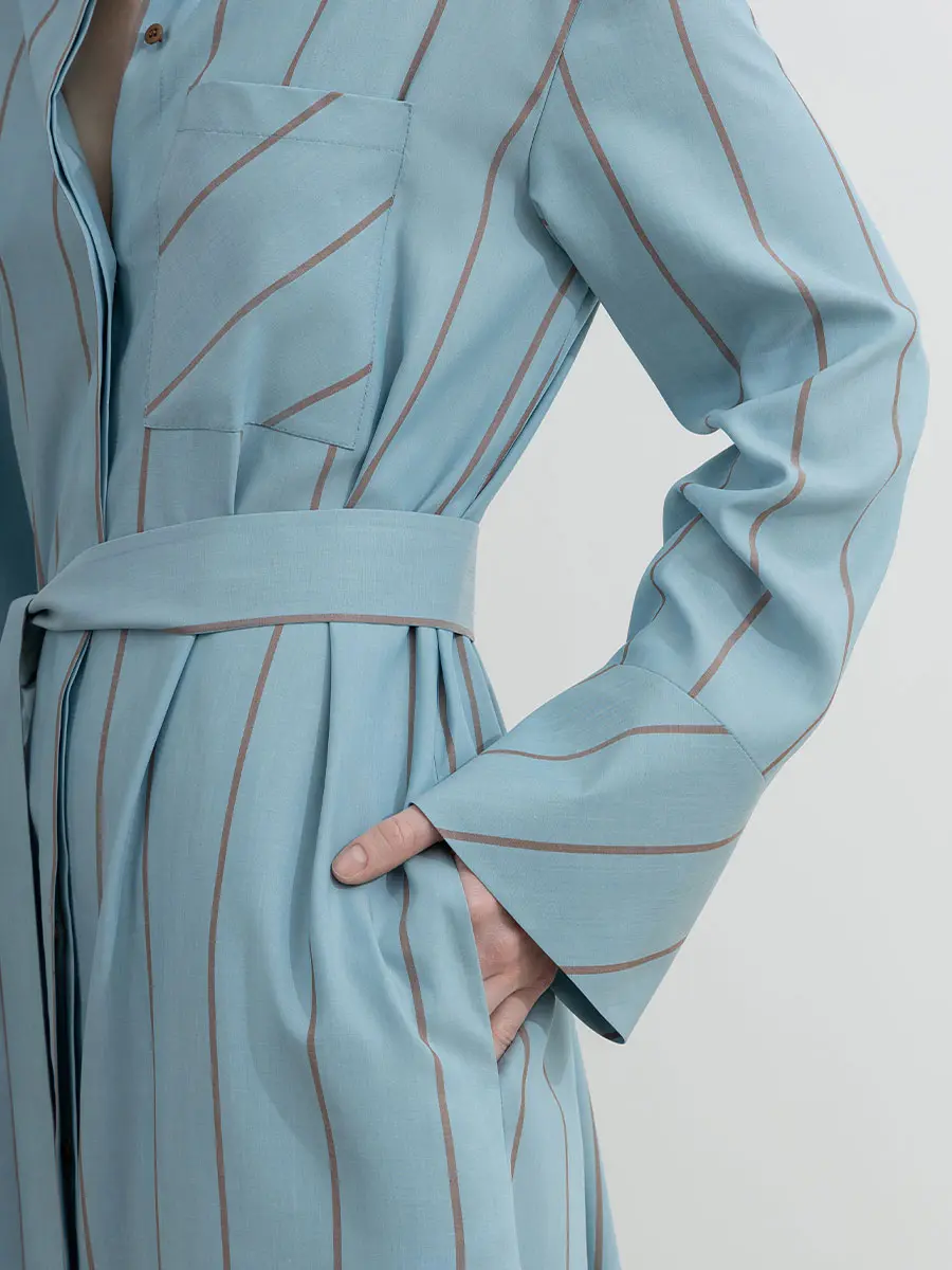 Платье-рубашка из тенселя