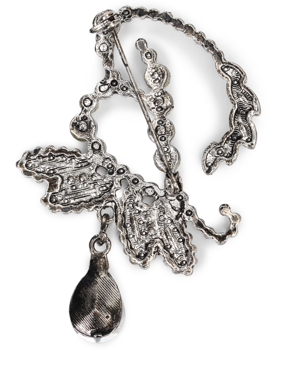 Брошь с кристаллами