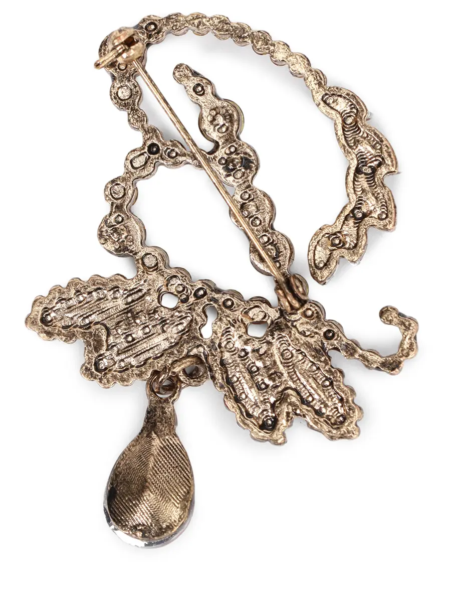 Брошь с кристаллами