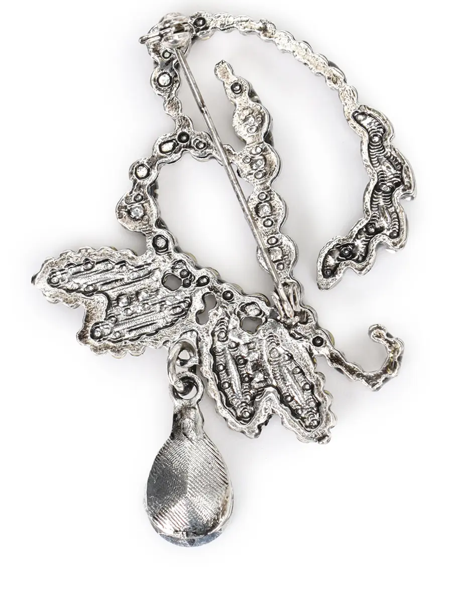 Брошь с кристаллами