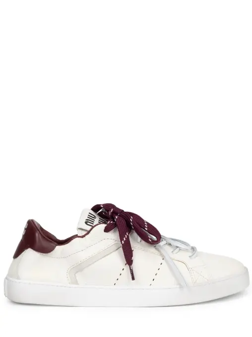 Кеды кожаные MIU MIU