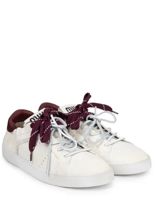 Кеды кожаные MIU MIU