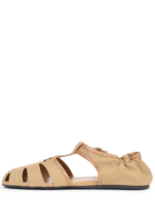 Сандалии текстильные MIU MIU