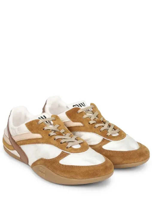 Кеды комбинированные MIU MIU