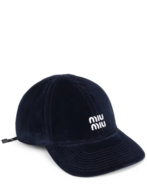 Бейсболка из вискозы MIU MIU