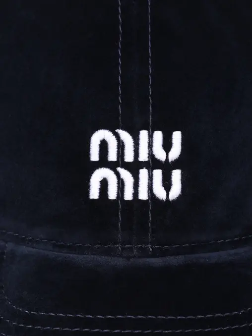 Бейсболка из вискозы MIU MIU